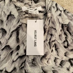 Helmut Lang wrap silk top new with tags from Saks size large